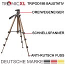 Tripod 19B 105cm Baustativ Stativ Laser für Bosch Dewalt Makita SUAOKI Stanley Einhell Laserstativ Nivelliergerät