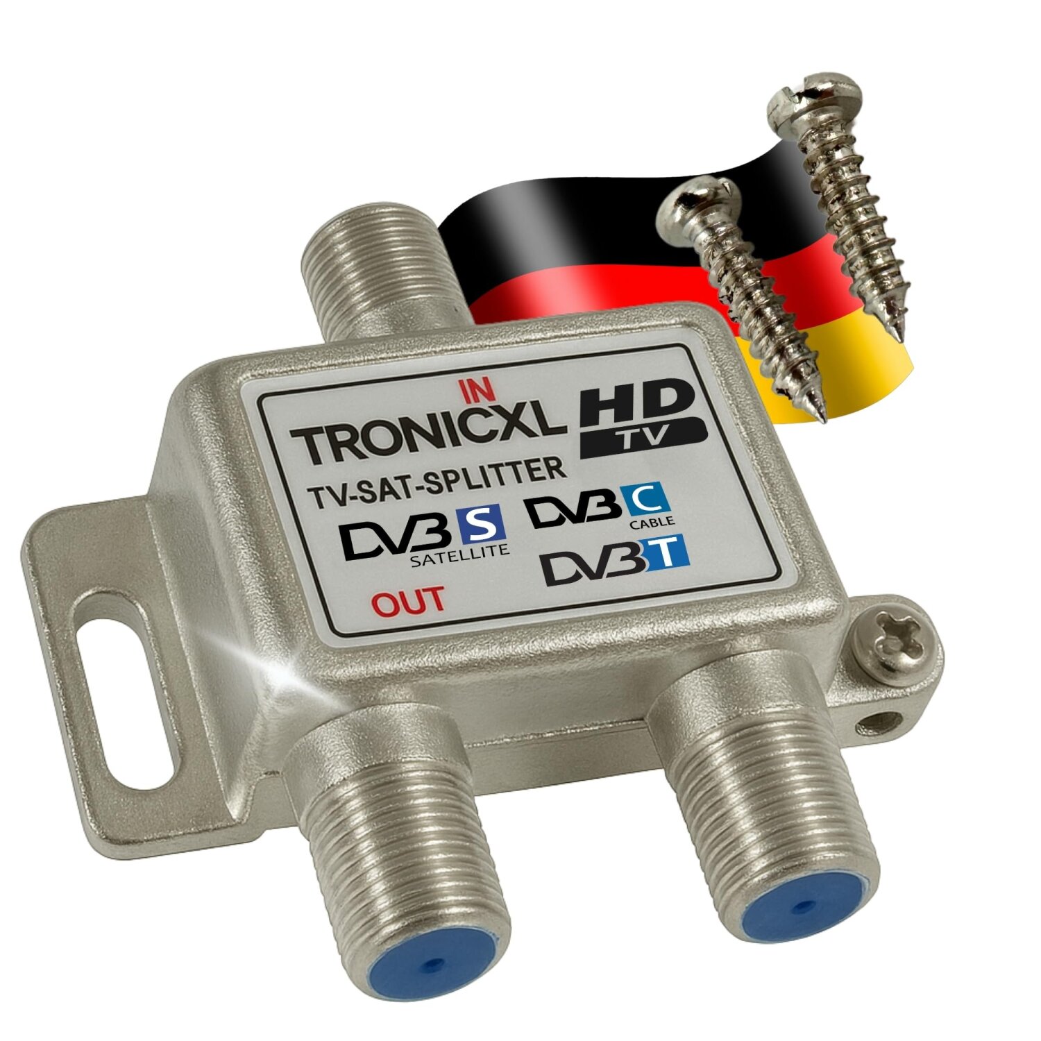 Tronicxl Sat Splitter Dvbc Antennenverteiler Verteiler Weiche Splitte 4 90