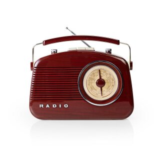 UKW-Radio | 4,5 W | Tragegriff | Braun