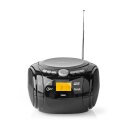 Boombox | 9 W | Bluetooth® | CD-Player/UKW-Radio/USB/AUX | Schwarz