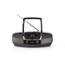 Boombox | 12 W | Bluetooth® | CD-Player/UKW-Radio/USB/AUX | Schwarz