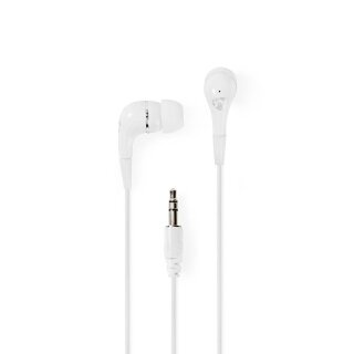 Kopfhörer mit Kabel | 1,2 m rundes Kabel | In-Ear | Weiß