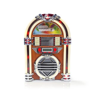 Tischradio-Jukebox | UKW/AM-Radio CD | 3 W | Braun