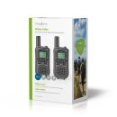 Walkie-Talkie | Reichweite 5 km | 8 Kanäle | VOX | 2 Stück | Schwarz