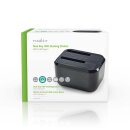 Festplatten-Dockingstation | USB Typ C | SATA | Doppelschacht | mit Netzteil