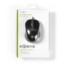 Kabelgebundene Desktop-Maus USB PC kabelgebunden |  1000 dpi  |  3 Tasten  |  Schwarz