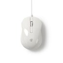 Kabelgebundene Desktop-Maus  |  1000 dpi  |  3 Tasten  |  Weiß