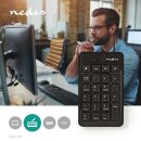 Keypad Nummernpad Kabelgebundene numerische Tastatur  |  USB   |  Schwarz