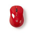 Funkmaus Wireless Mouse kabellos Maus  |  1000 dpi  |  3 Tasten  |  Rot