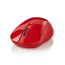 Funkmaus Wireless Mouse kabellos Maus  |  1000 dpi  |  3 Tasten  |  Rot