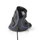 Ergonomische Maus mit Kabel | 1600 dpi | 6 Tasten | Schwarz