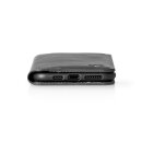 Sehr Weiches Soft Touch-Bookcase mit Portemonnaie für Huawei Mate 20 Pro | Schwarz