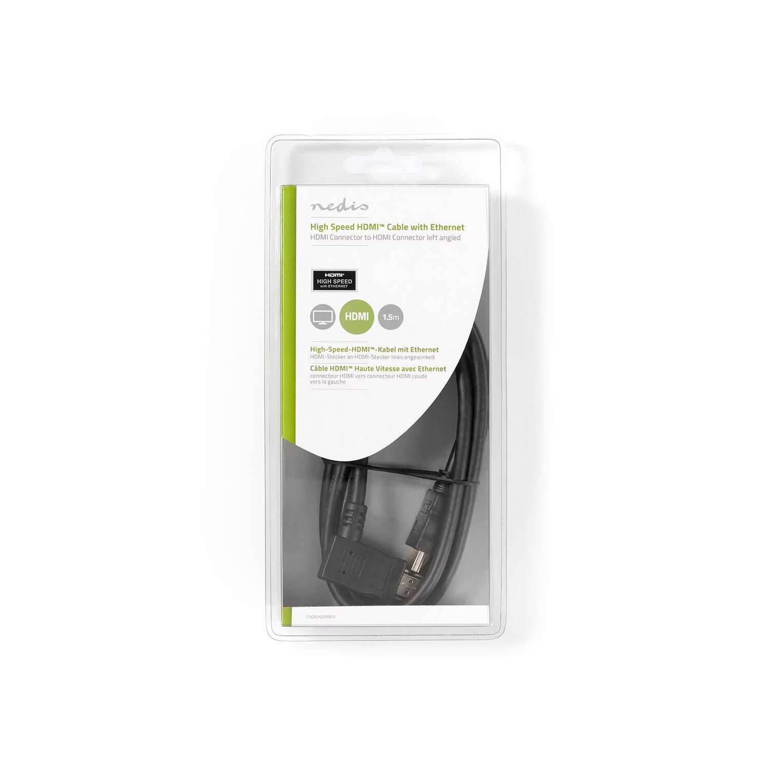 HDMI?-Stecker Nedis High-Speed-HDMI?-Kabel mit Ethernet HDMI?-Stecker