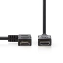 High-Speed-HDMI™-Kabel mit Ethernet | HDMI-Verbinder - HDMI-Stecker, rechts angewinkelt | 1,5 m | Schwarz