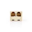 RJ11 (6P4C) Buchse  - 2x RJ11 (4/6) Buchse Verteiler...