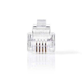 10 Stück RJ11 Telefon Kabel Stecker Montage Anschluss Festnetz