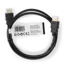High-Speed-HDMI™-Kabel mit Ethernet  |  HDMI™-Stecker – HDMI™-Stecker  |  1,0 m  |  Schwarz