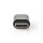 USB 2.0 Adapter  |  Typ-C-Stecker – Micro-B-Buchse  |  Schwarz