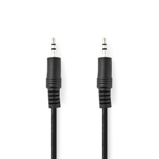 Stereo Audiokabel  |  3,5-mm-Stecker – 3,5-mm-Stecker  |  1,5 m  |  Schwarz