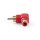 Mono-Audioadapter, 90°-Winkel  |  Cinch-Stecker – Cinch-Buchse  |  10 Stück  |  Rot