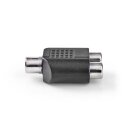 Subwoofer-Adapter  |  Cinch-Buchse – 2x Cinch-Buchse  |  10 Stück  |  Schwarz
