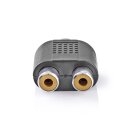 Subwoofer-Adapter  |  Cinch-Buchse – 2x Cinch-Buchse  |  10 Stück  |  Schwarz
