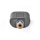 Subwoofer-Adapter  |  Cinch-Buchse – 2x Cinch-Buchse  |  10 Stück  |  Schwarz