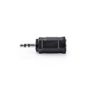 Audio-Adapter Stereo  |  2,5-mm-Stecker – 3,5-mm-Buchse  |  10 Stück  |  Schwarz