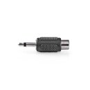 Mono-Audioadapter  |  3,5-mm-Stecker – Cinch-Buchse  |  10 Stück  |  Schwarz