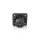 Lautsprechersteckverbinder  |  4-polige Lautsprecherbuchse  |  25 Stück  |  Quadrat  |  Schwarz