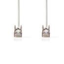 Gekreuztes CAT6 Netzwerkkabel   |  RJ45 (8P8C)-Stecker – RJ45 (8P8C)-Stecker  |  3,0 m  |  Weiß
