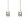 Gekreuztes CAT6 Netzwerkkabel   |  RJ45 (8P8C)-Stecker – RJ45 (8P8C)-Stecker  |  3,0 m  |  Weiß