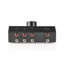Analoger Audio-Schalter | 3x (2x Cinch-Buchse) – 2x...