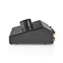 Analoger Audio-Schalter | 3x (2x Cinch-Buchse) – 2x Cinch-Buchse | Schwarz
