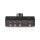 Analoger Audio-Schalter | 3x (2x Cinch-Buchse) – 2x Cinch-Buchse | Schwarz