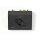 Analoger Audio-Schalter | 3x (2x Cinch-Buchse) – 2x Cinch-Buchse | Schwarz