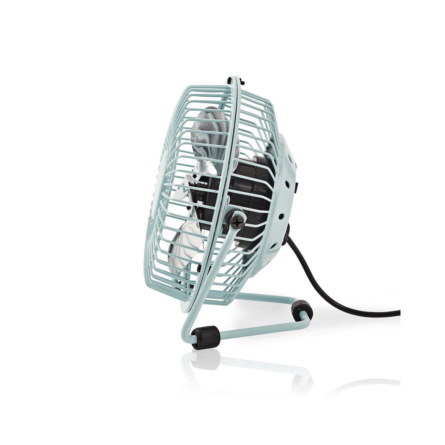 Mini USB Tisch Ventilator Tischventilator 10cm 3W blau türkis, 6,95