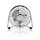 Mini-Ventilator aus Metall  |  Durchmesser von 10 cm  |  USB-betrieben  |  Chrom