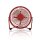 Mini-Ventilator aus Metall  |  Durchmesser von 10 cm  |  USB-betrieben  |  Rot