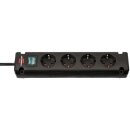 Brennenstuhl Bremounta Extension Socket 4-way black 1.5m...