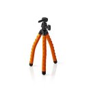 Mini-Stativ  |  Max. 1 kg  |  27,5 cm  |  Flexibel  |  Schwarz/Orange