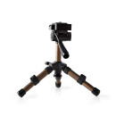 Mini-Stativ  |  Schwenk- und Neigefunktion  |  Max. 1 kg  |  22 cm  |  Schwarz/Silber