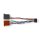 Kenwood 16-poliges ISO-Kabel  |  Radioanschluss – 2x Kfz-Anschluss  |  0,15 m  |  Mehrfarbig