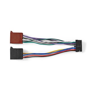 Sony 16-poliges ISO-Kabel  |  Radioanschluss – 2x Kfz-Anschluss  |  0,15 m  |  Mehrfarbig