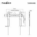 Feststehende TV-Wandhalterung | 32-55" | Max. 35 kg | 18 mm Wandabstand