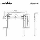 Feststehende TV-Wandhalterung | 37-70" | Max. 35 kg | 18 mm Wandabstand