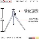 TronicXL TP10 Baustativ Mini Tisch Tischstativ Stativ für Lasernivelliergerät Kreuzlinienlaser Rotationslaser Linienlaser Baustellenlaser Laser zb für Einhell Bosch Dewalt Makita Flex Leica Stanley