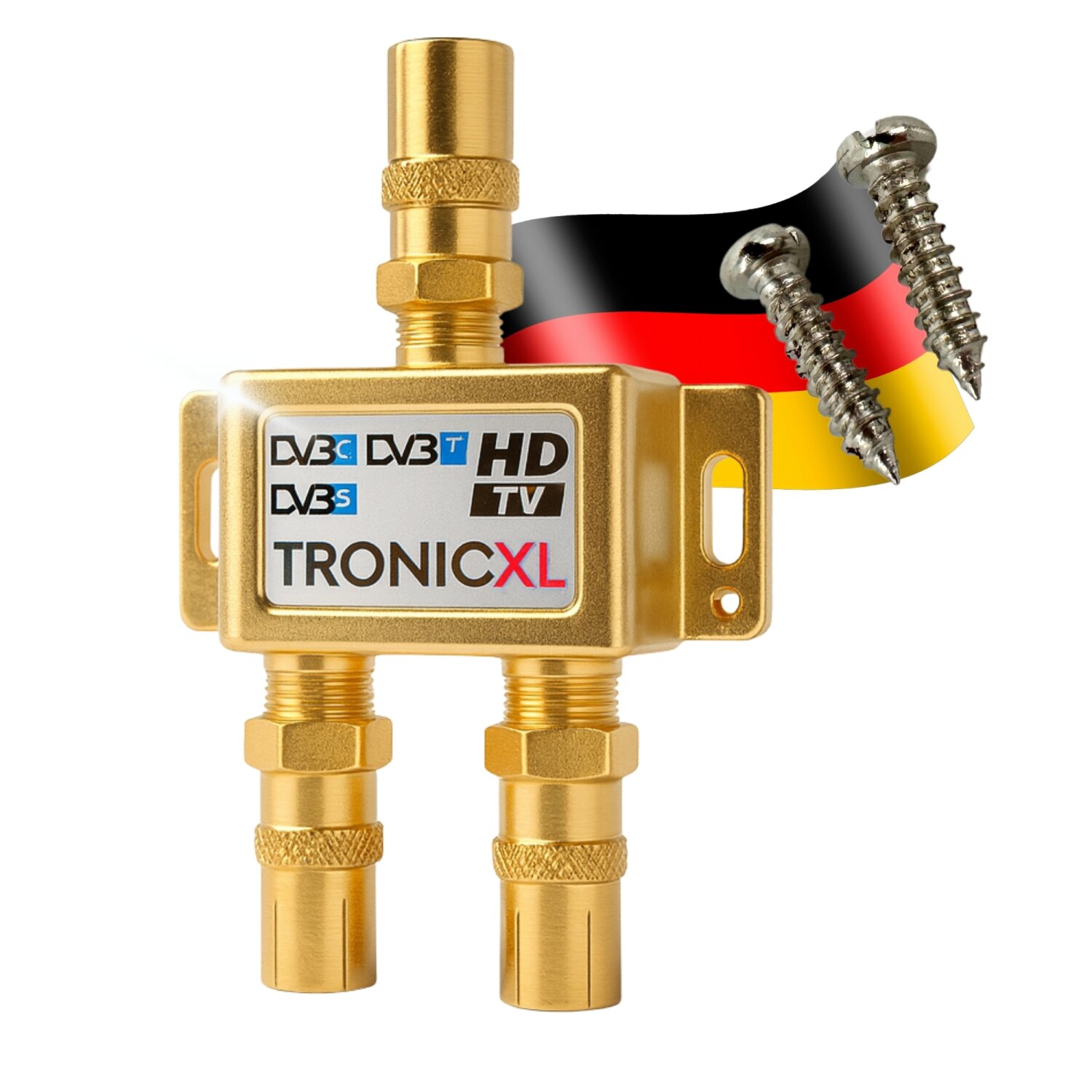 Sat 3fach F-Splitter Antenne Switch Morbido Switch Completo HD TV 3 - Foto 5