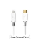 24 Karat Zertifiziertes Kabel für Apple Lightning Stecker 8-polig – USB-C 2m weiß