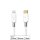 24 Karat Zertifiziertes Kabel für Apple Lightning Stecker 8-polig – USB-C 2m weiß